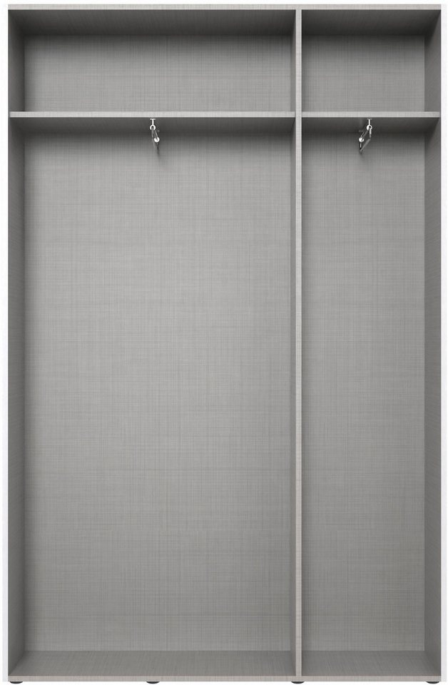 Wimex Kleiderschrank Mugano,in 3 Breiten, 2 Tiefen, viele Farben, Made in Germany (in Basic oder Premium Ausstattung) mit kurzen Griffen aus Metall – Bild 3 von 5