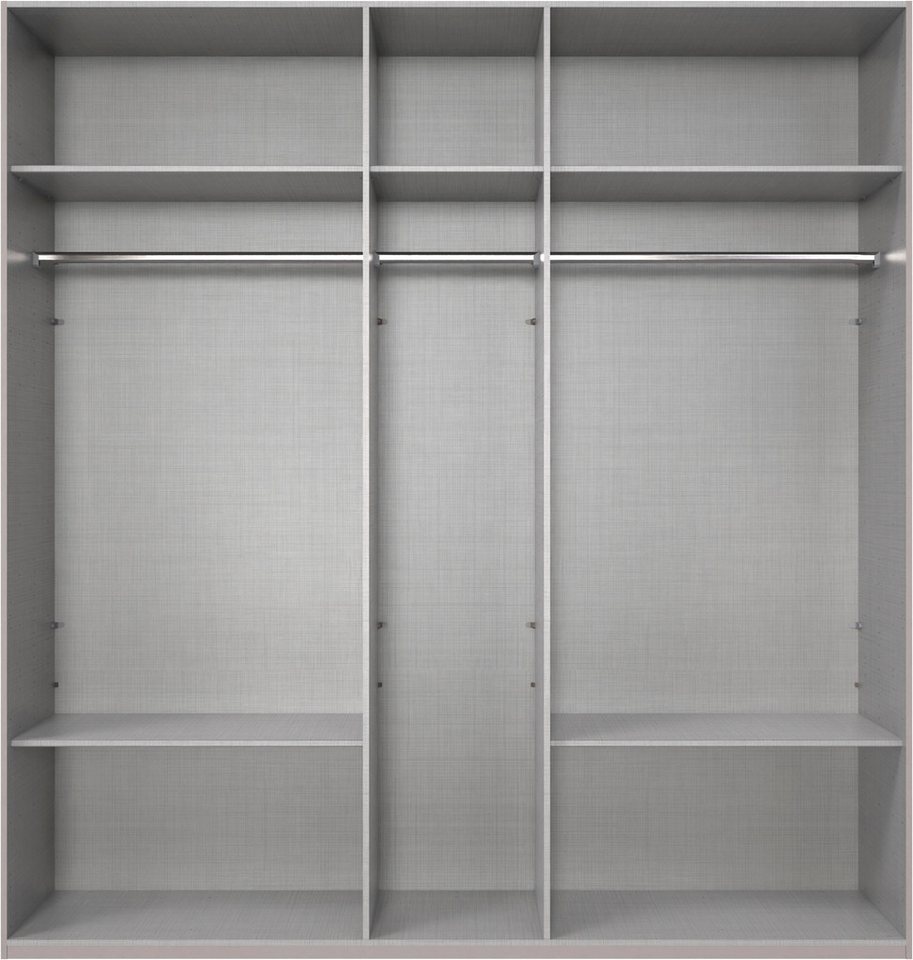 Wimex Kleiderschrank Mugano,in 5 Breiten,2 Höhen,2 Tiefen, viele Farben, Made in Germany (in Basic oder Premium Ausstattung) mit langen Griffen aus Metall, mit  – Bild 3 von 5