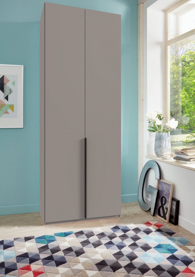 Wimex Kleiderschrank Mugano,in 5 Breiten,2 Höhen,2 Tiefen, viele Farben, Made in Germany (in Basic oder Premium Ausstattung) mit langen Griffen aus Metall, mit  – Bild 2 von 5
