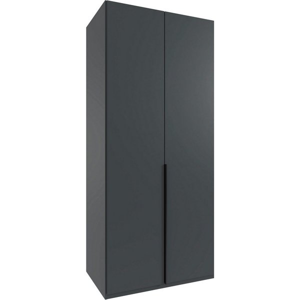 Wimex Kleiderschrank Mugano,in 5 Breiten,2 Höhen,2 Tiefen, viele Farben, Made in Germany (in Basic oder Premium Ausstattung) mit langen Griffen aus Metall, mit 
