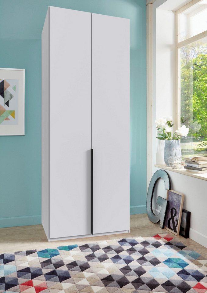Wimex Kleiderschrank Mugano,in 5 Breiten,2 Höhen,2 Tiefen, viele Farben, Made in Germany (in Basic oder Premium Ausstattung) mit langen Griffen aus Metall, mit  – Bild 2 von 5