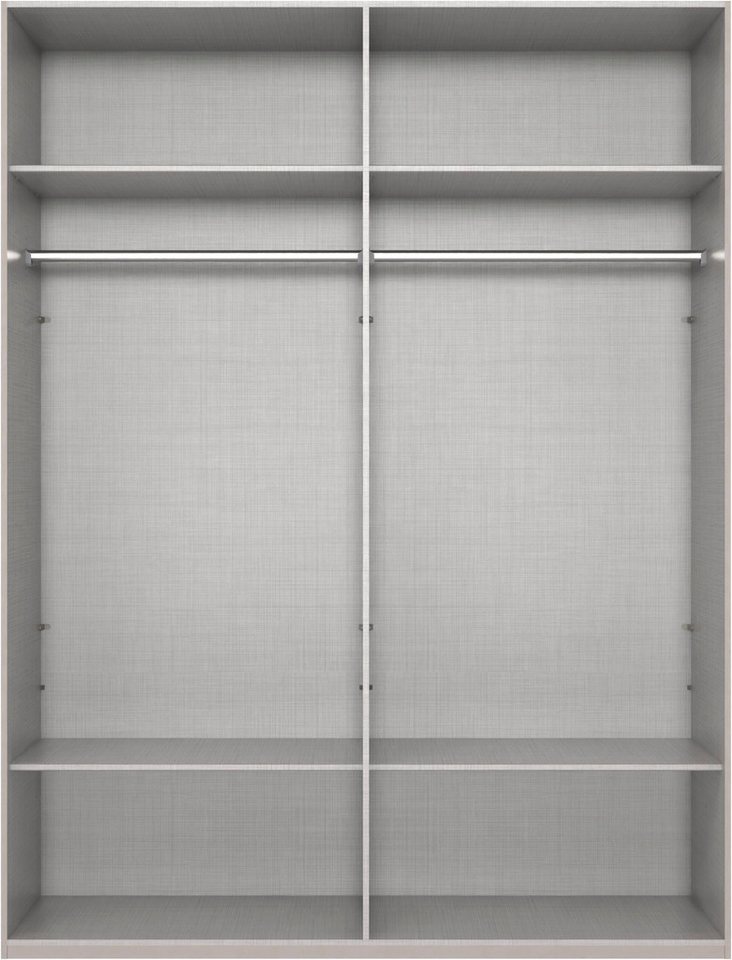 Wimex Kleiderschrank Mugano,in 5 Breiten,2 Höhen,2 Tiefen, viele Farben, Made in Germany (in Basic oder Premium Ausstattung) mit langen Griffen aus Metall, mit  – Bild 3 von 5