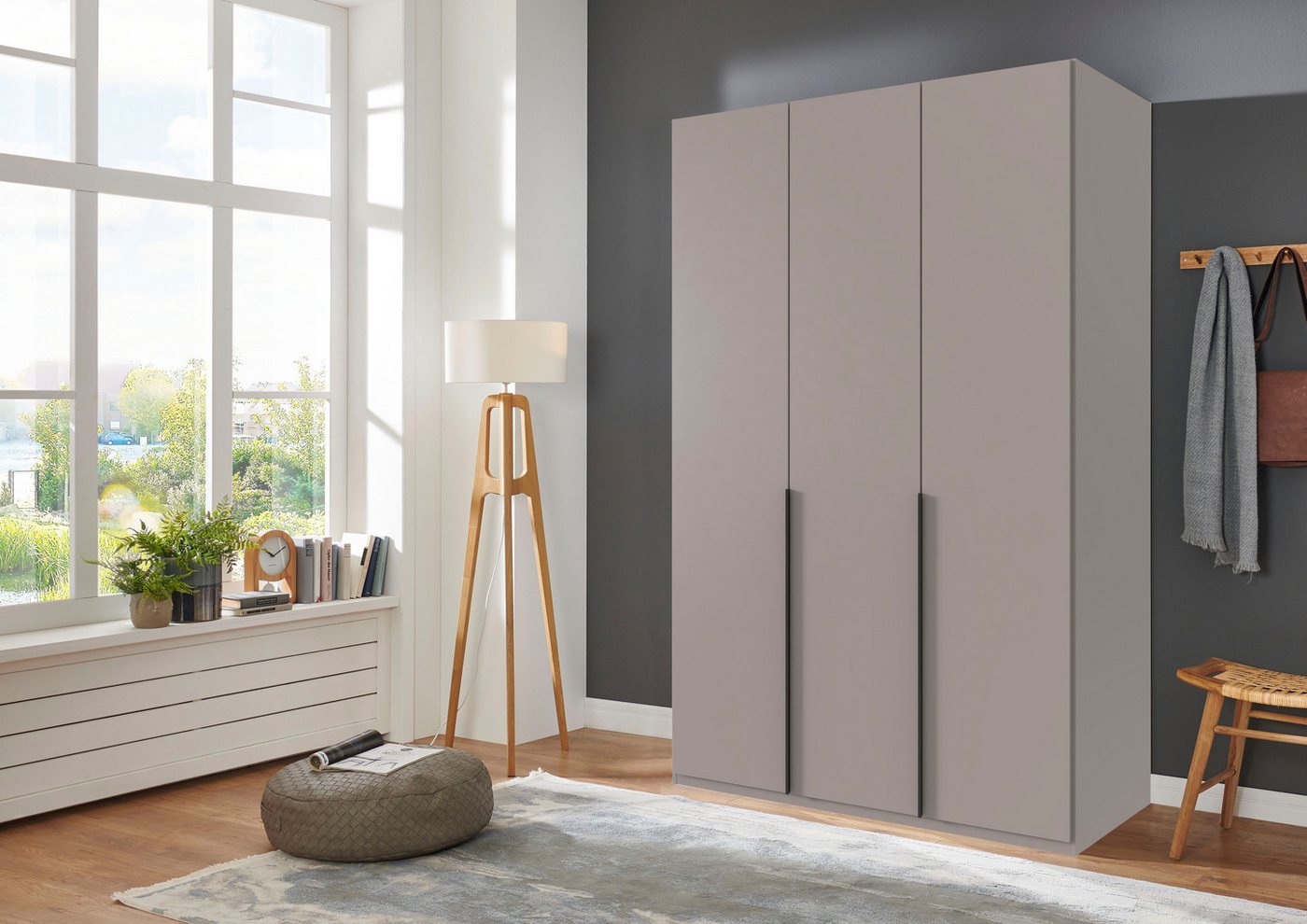 Wimex Kleiderschrank Mugano,in 5 Breiten,2 Höhen,2 Tiefen, viele Farben, Made in Germany (in Basic oder Premium Ausstattung) mit langen Griffen aus Metall, mit  – Bild 2 von 5