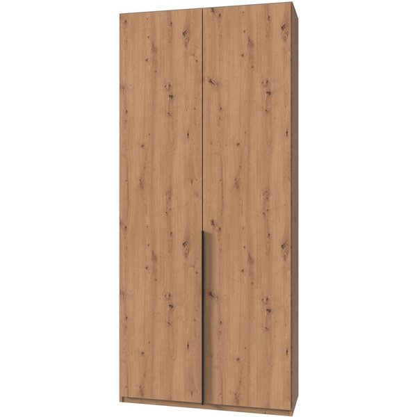 Wimex Kleiderschrank Mugano,in 5 Breiten,2 Höhen,2 Tiefen, viele Farben, Made in Germany (in Basic oder Premium Ausstattung) mit langen Griffen aus Metall, mit 