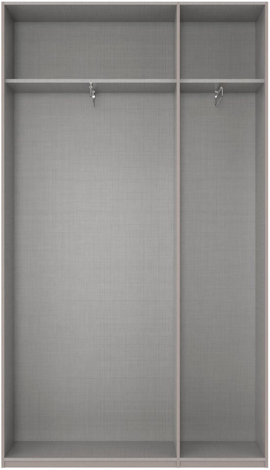Wimex Kleiderschrank Mugano,in 5 Breiten,2 Höhen,2 Tiefen, viele Farben, Made in Germany (in Basic oder Premium Ausstattung) mit langen Griffen aus Metall, mit  – Bild 3 von 5