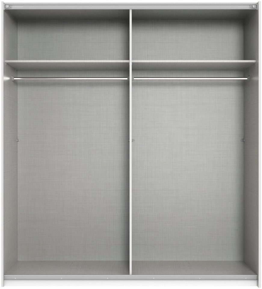 Wimex Kleiderschrank Mugano, B/T/H 135 oder 180/65/198cm, Made in Germany (wähle Deine Ausstattung: Basic oder Premium) 2 Schwebetüren mit oder ohne Spiegel, Me – Bild 3 von 5