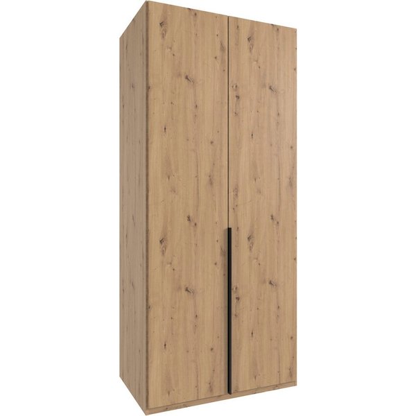 Wimex Kleiderschrank Mugano,in 5 Breiten,2 Höhen,2 Tiefen, viele Farben, Made in Germany (in Basic oder Premium Ausstattung) mit langen Griffen aus Metall, mit 