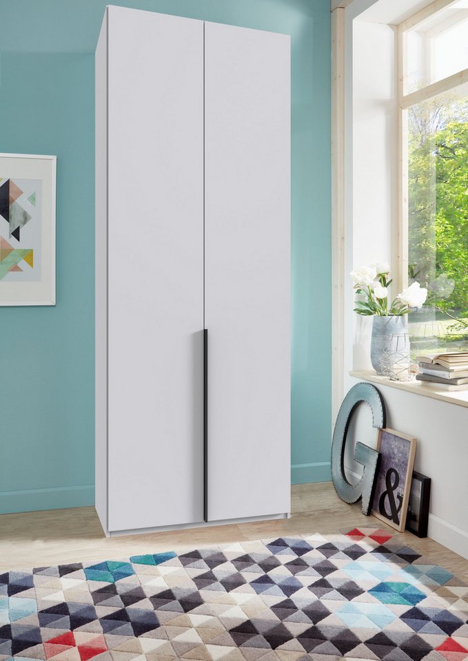 Wimex Kleiderschrank Mugano,in 5 Breiten,2 Höhen,2 Tiefen, viele Farben, Made in Germany (in Basic oder Premium Ausstattung) mit langen Griffen aus Metall, mit  – Bild 2 von 5