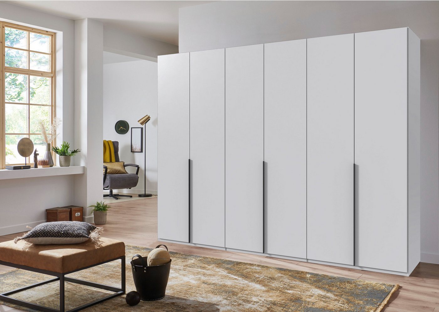 Wimex Kleiderschrank Mugano,in 5 Breiten,2 Höhen,2 Tiefen, viele Farben, Made in Germany (in Basic oder Premium Ausstattung) mit langen Griffen aus Metall, mit  – Bild 2 von 5