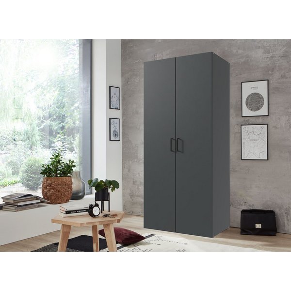 Wimex Kleiderschrank Mugano,in 3 Breiten, 2 Tiefen, viele Farben, Made in Germany (in Basic oder Premium Ausstattung) mit kurzen Griffen aus Metall