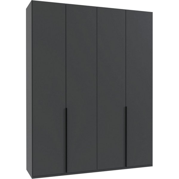 Wimex Kleiderschrank Mugano,in 5 Breiten,2 Höhen,2 Tiefen, viele Farben, Made in Germany (in Basic oder Premium Ausstattung) mit langen Griffen aus Metall, mit 