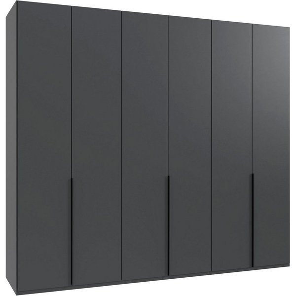 Wimex Kleiderschrank Mugano,in 5 Breiten,2 Höhen,2 Tiefen, viele Farben, Made in Germany (in Basic oder Premium Ausstattung) mit langen Griffen aus Metall, mit 