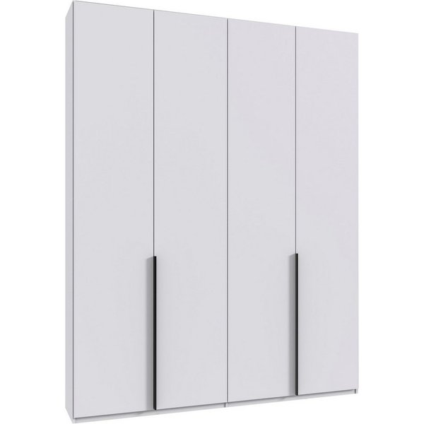 Wimex Kleiderschrank Mugano,in 5 Breiten,2 Höhen,2 Tiefen, viele Farben, Made in Germany (in Basic oder Premium Ausstattung) mit langen Griffen aus Metall, mit 