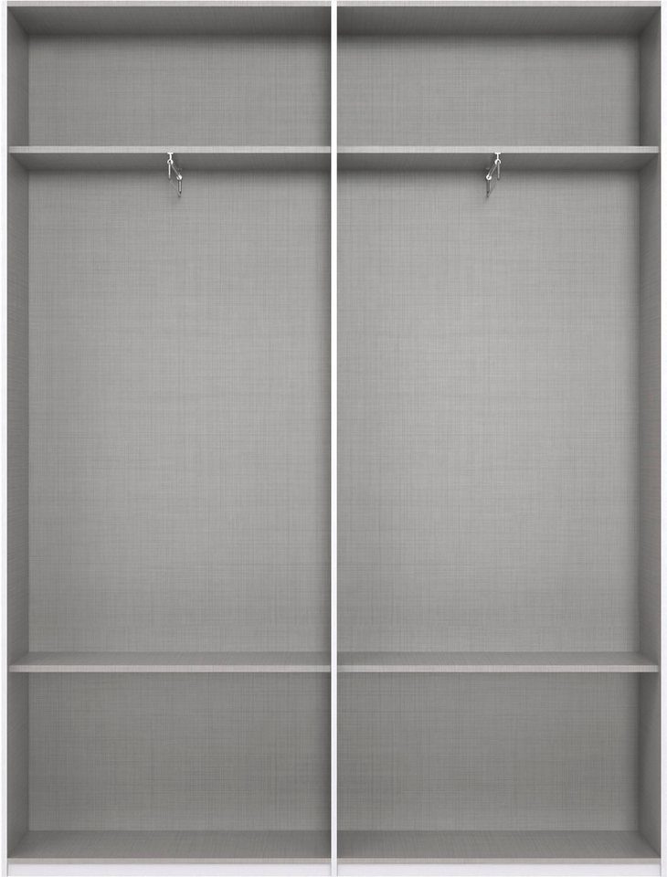 Wimex Kleiderschrank Mugano,in 5 Breiten,2 Höhen,2 Tiefen, viele Farben, Made in Germany (in Basic oder Premium Ausstattung) mit langen Griffen aus Metall, mit  – Bild 3 von 5