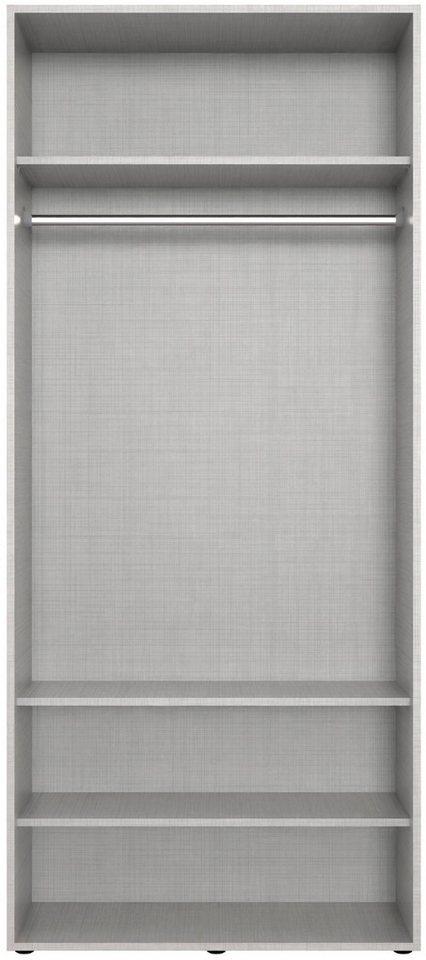Wimex Kleiderschrank Mugano,in 3 Breiten, 2 Tiefen, viele Farben, Made in Germany (in Basic oder Premium Ausstattung) mit kurzen Griffen aus Metall – Bild 3 von 5
