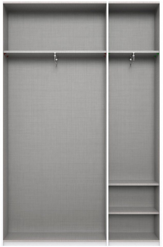 Wimex Kleiderschrank Mugano,in 5 Breiten,2 Höhen,2 Tiefen, viele Farben, Made in Germany (in Basic oder Premium Ausstattung) mit langen Griffen aus Metall, mit  – Bild 3 von 5