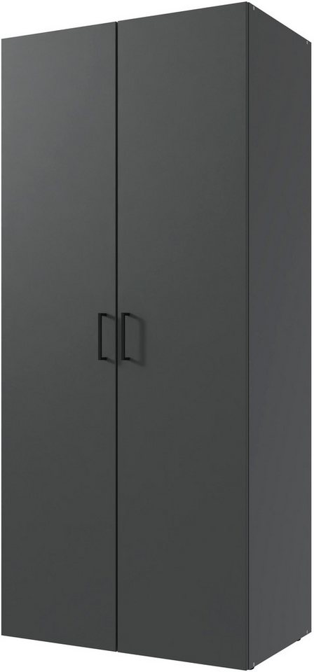 Wimex Kleiderschrank Mugano,in 3 Breiten, 2 Tiefen, viele Farben, Made in Germany (in Basic oder Premium Ausstattung) mit kurzen Griffen aus Metall – Bild 2 von 5