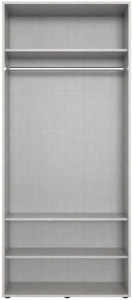 Wimex Kleiderschrank Mugano,in 3 Breiten, 2 Tiefen, viele Farben, Made in Germany (in Basic oder Premium Ausstattung) mit kurzen Griffen aus Metall – Bild 3 von 5