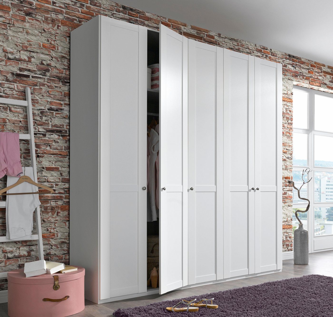 Wimex Kleiderschrank New York, Wäscheschrank, Garderobe, Aufbewahrung in vielen Breiten, individuelles Stauraumwunder, Höhe 208 oder 236cm – Bild 2 von 5
