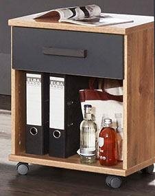Wimex Rollcontainer Liverpool, Schreibtischcontainer Made in Germany, 1 Schublade und 1 offenes Fach, 46/45/59cm, Serie im Industrial Design – Bild 5 von 5