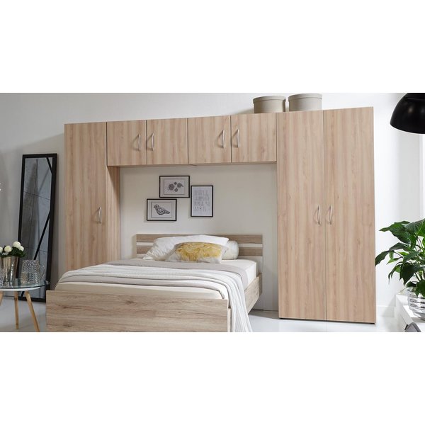 Wimex Schranksystem Bettüberbau MRK ca.270x185x40 cm Eiche sägerau dekor