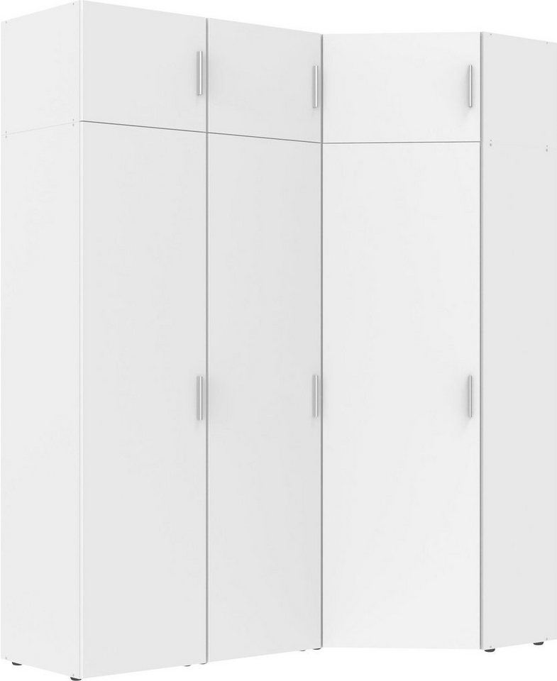 Wimex Schranksystem Münster (Spar-Set, 6tlg: Eckschrank+ 2 Schränke 30cm breit+ 3 Aufsatzmodule) Mehrzweckschrank – Bild 3 von 5