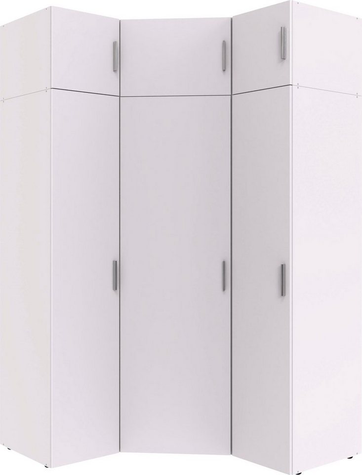 Wimex Schranksystem Münster (Spar-Set, 6tlg: Eckschrank+ 2 Schränke 30cm breit+ 3 Aufsatzmodule) Mehrzweckschrank – Bild 4 von 5