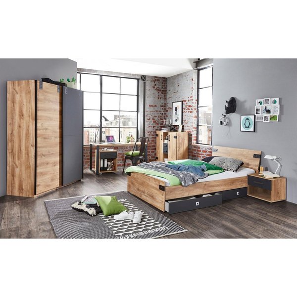 Wimex Schreibtisch Liverpool, Tisch im coolen Loft Style, mit Kufen aus Metall, 140/70/74 cm