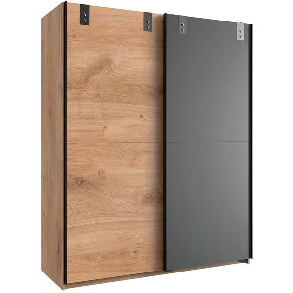 Wimex Schwebetürenschrank Liverpool, Made in Germany Kleiderschrank im Industrial Look, 135 oder 180x64x198cm