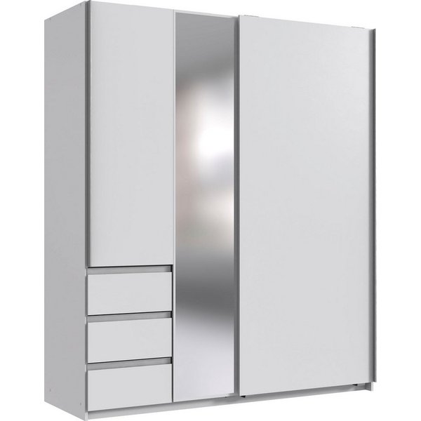 Wimex Schwebetürenschrank Stade, B: 168cm, inkl. Spiegel und von außen bedienbaren Schubladen mit von außen bedienbaren Schubkästen