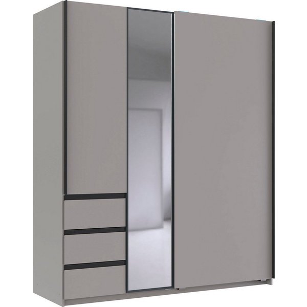 Wimex Schwebetürenschrank Stade, B: 168cm, inkl. Spiegel und von außen bedienbaren Schubladen erhältlich in verschiedenen Farben