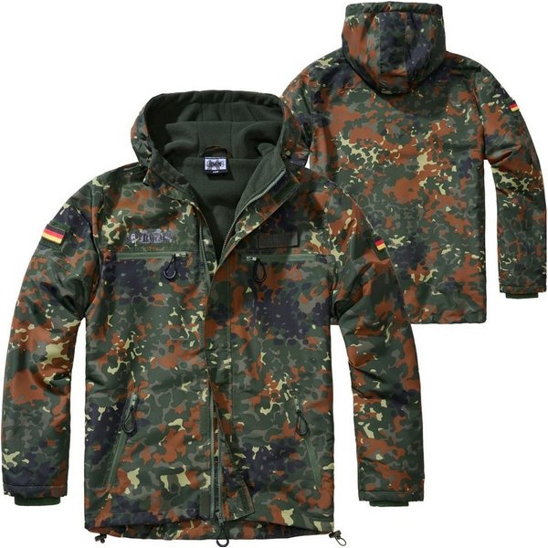 BWuM Windbreaker BWuM Tactical Windbreaker Zipper Fleece + Patch & Flaggen