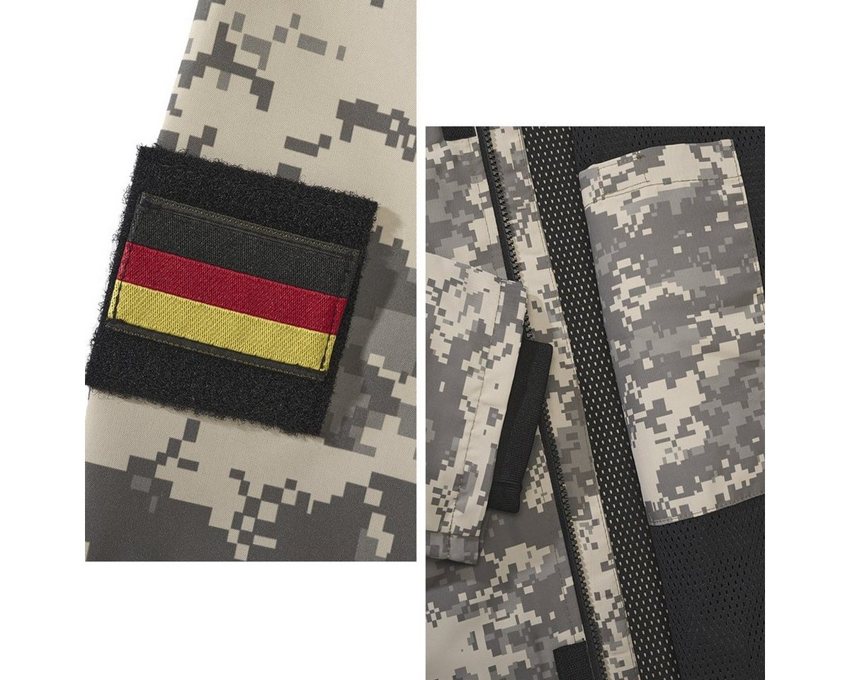 BWuM Windbreaker BWuM Tactical Windbreaker Zipper Sommer + Patch & Flaggen – Bild 2 von 3
