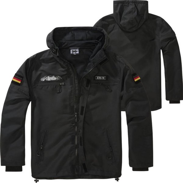 BWuM Windbreaker BWuM Tactical Windbreaker Zipper Sommer + Patch & Flaggen