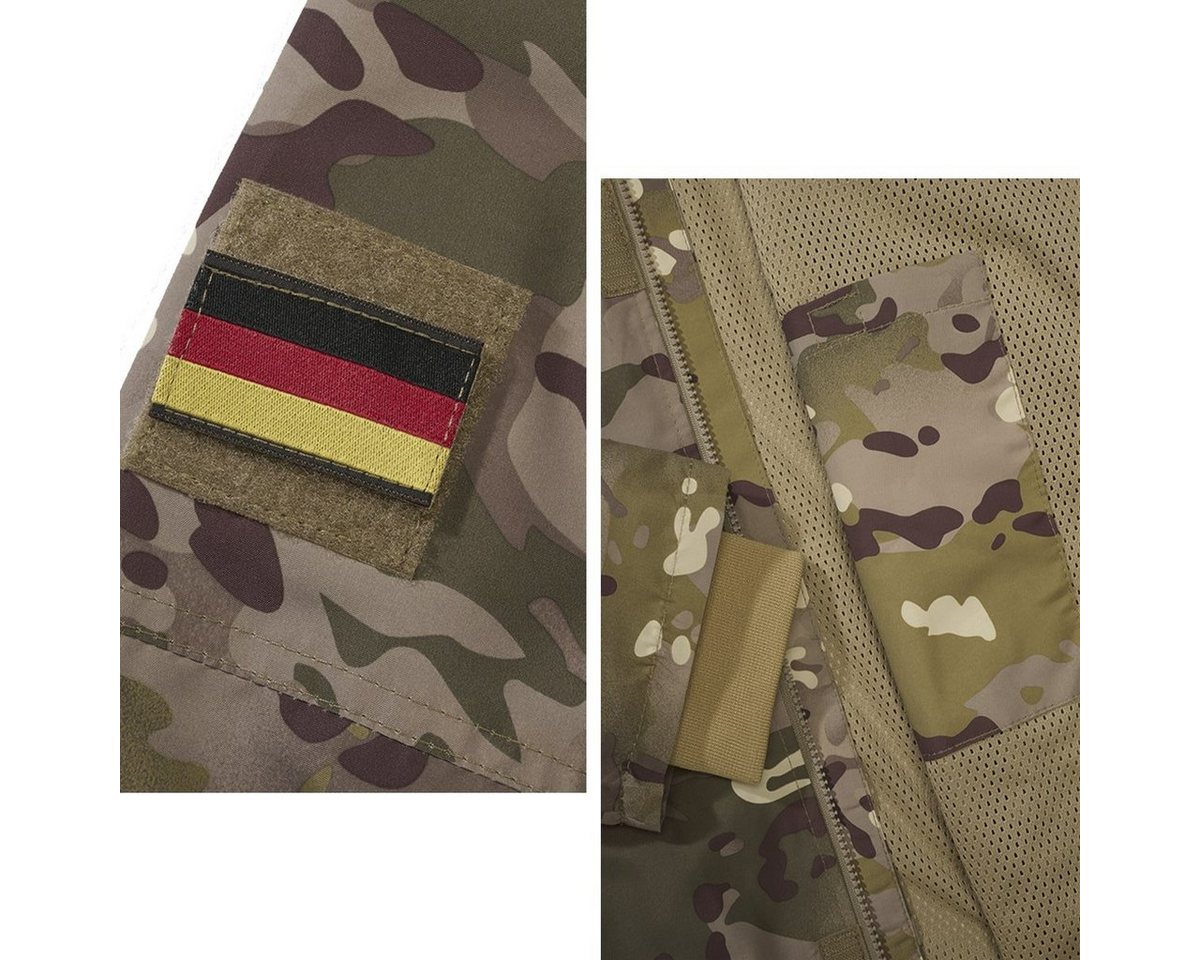 BWuM Windbreaker BWuM Tactical Windbreaker Zipper Sommer + Patch & Flaggen – Bild 2 von 3