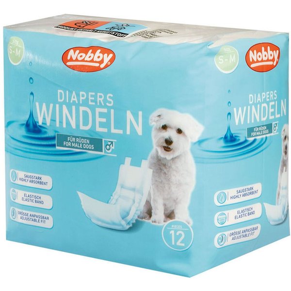 Nobby Windeln Nobby Rüdenwindeln - Einwegwindeln für den Hund (Packung, 12-St), für den Rüden