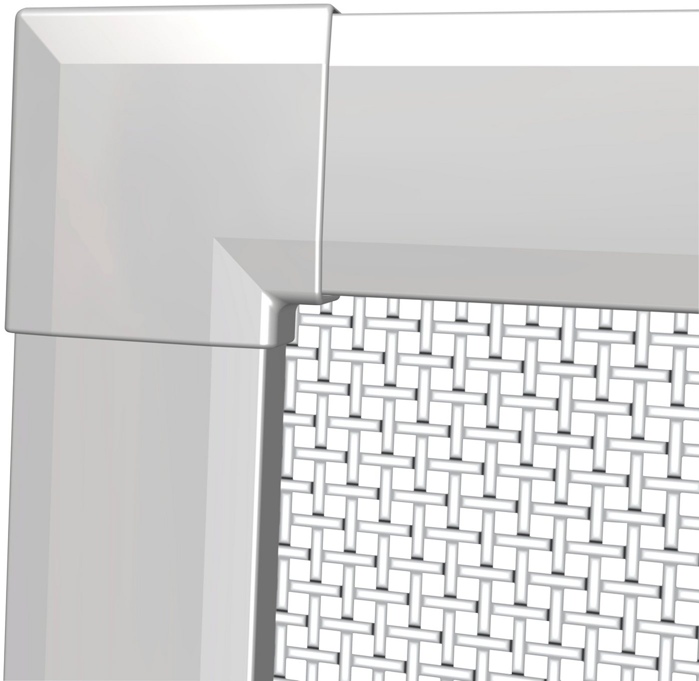 Windhager Insektenschutz-Fensterrahmen Basic mit Aluminium Rahmen, Fliegengitter individuell kürzbar, (Packung, 1-St), einfache Montage, erhältlich in 100 x 120 – Bild 3 von 5