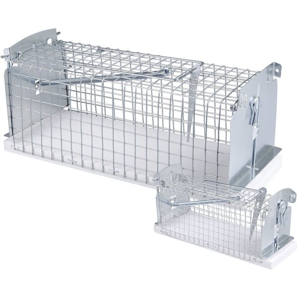 Windhager Mäusegitter Drahtkasten Mause- und Rattenfalle, 20x95x92 cm, 1-St., tierfreundliche Lebendfalle, 92 x 95 x 260 mm