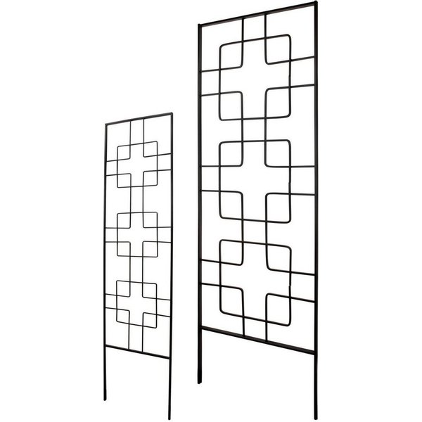 Windhager Rankgitter ZEN, aus schwarz beschichtetem Metall, H: 122 cm