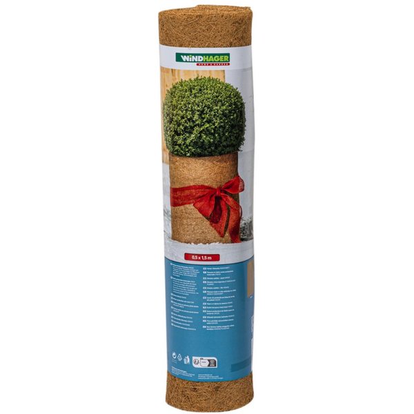 Windhager Winterschutzvlies Kokos, Frostschutz Filzmatte für Pflanzen, (1-St), Kälteschutz Kokosmatte, erhältlich in 0,5 x 1,5 m oder 1 x 1,5 m