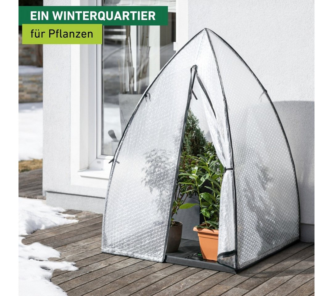 Windhager Winterschutzvlies Yukon, Winterschutzzelt für Pflanzen, (1-St), Winterquartier für Garten, Balkon, Terrasse 1,8 m hoch – Bild 3 von 5