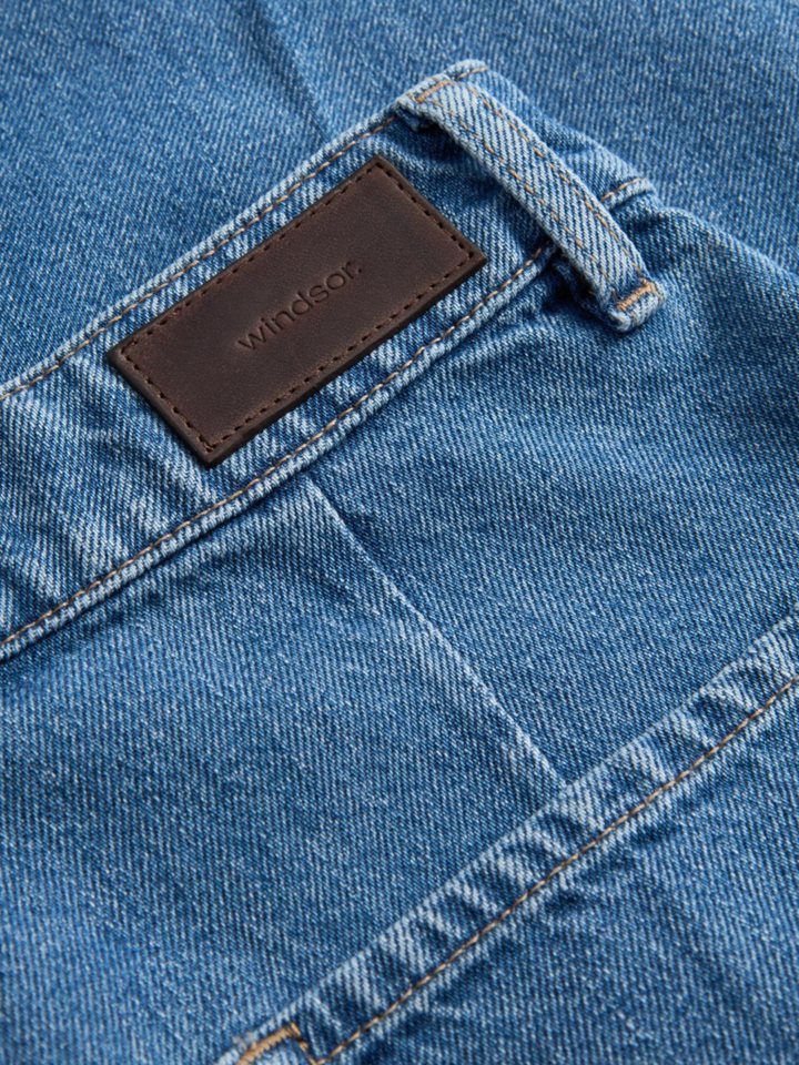 Windsor Weite Jeans blau,Casual,Baumwolle,Unifarben,Wide Leg,Mittel – Bild 4 von 5