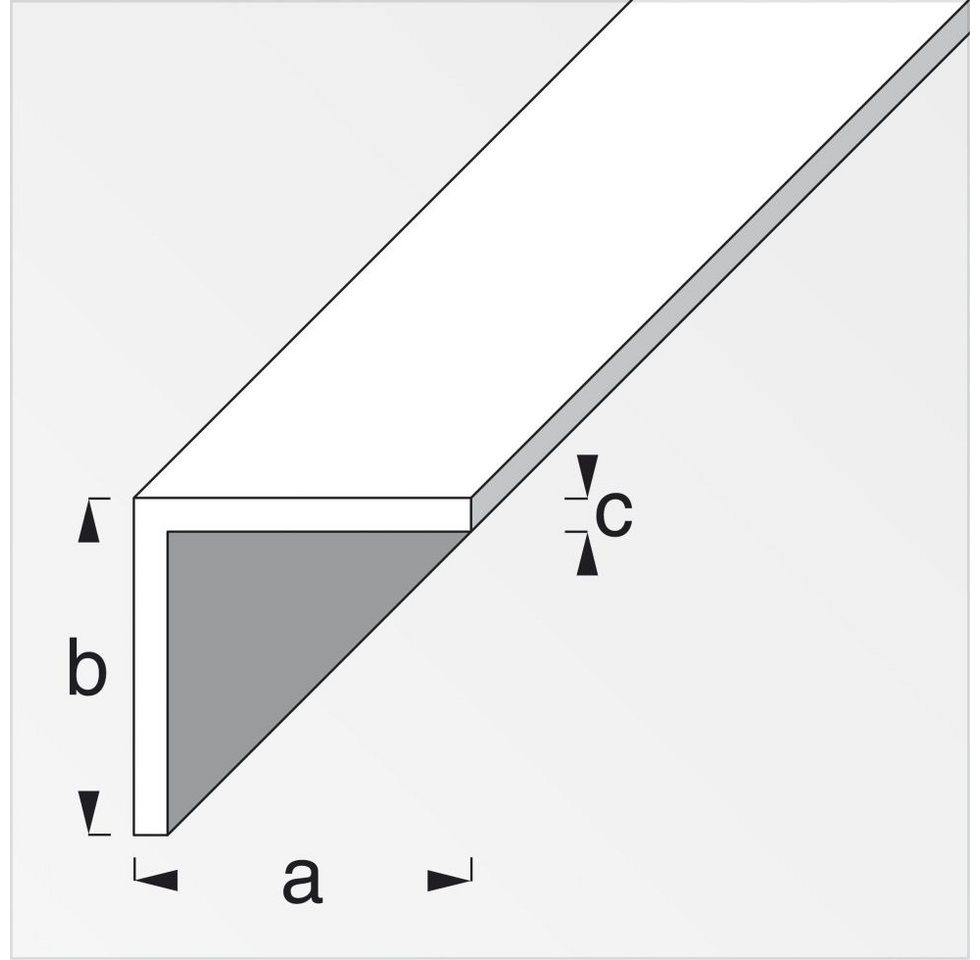 alfer Winkelprofil alfer Winkel 1 m, 30 x 30 mm PVC (Kunststoff) – Bild 2 von 2