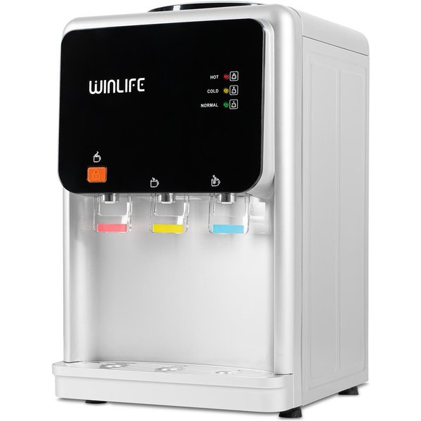 WINLIFE Heißwasserspender Elektrischer Mini Wasserspendergerät,Trinkwasserspender,Getränkspender, mit Kindersicherung für heiße&kalte Getränke 5 bis 20 Liter Ga