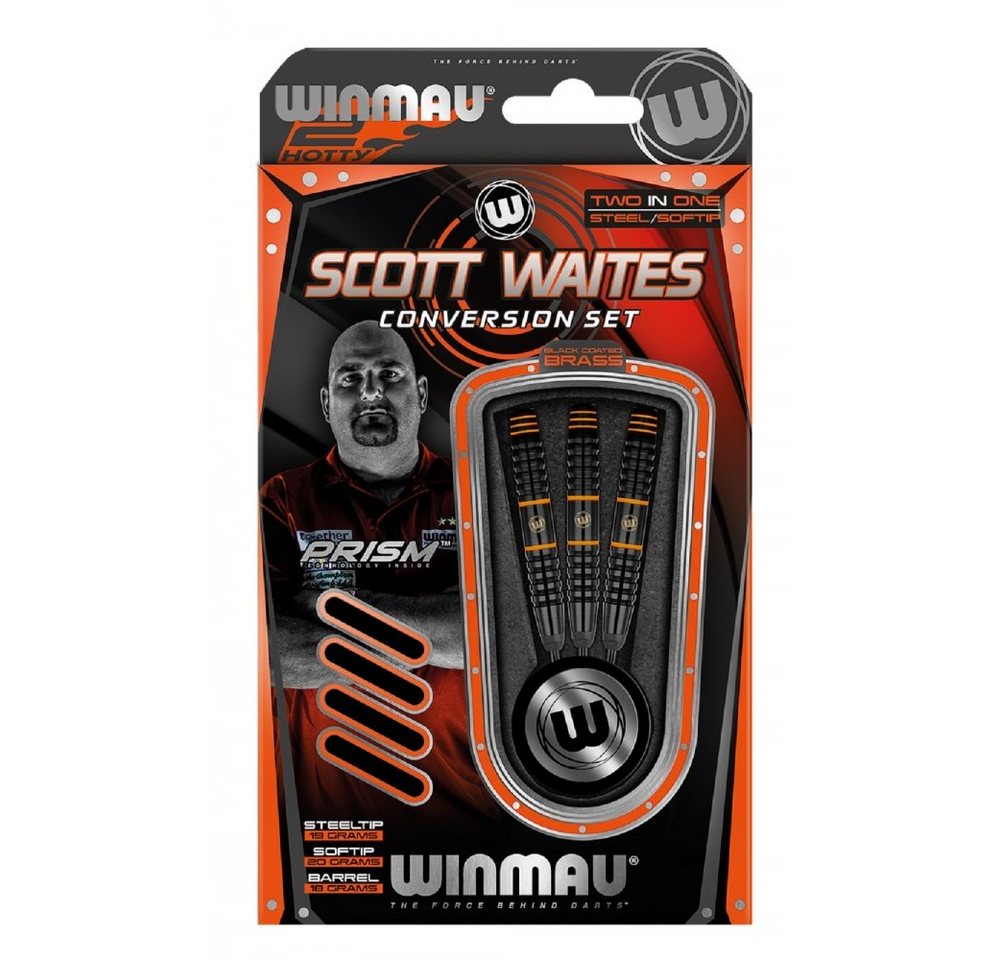 Winmau Dartpfeil Scott Waites Steel-/Softdart Conversion-Set 1215-20 g – Bild 2 von 5