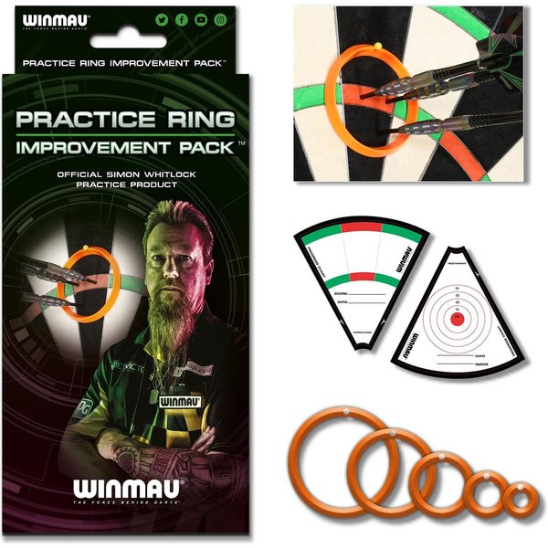 Winmau Dartscheibe Simon Whitlock Practice Rings-Trainingsringe 8415, Dart Darts Training Ringe