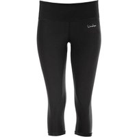 WINSHAPE Damen Functional Power Shape 3/4-Tights AEL202, Größe L in Schwarz