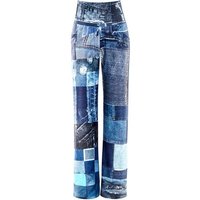 WINSHAPE Functional Comfort Wide Leg Pants CUL105C, Größe L in Blau