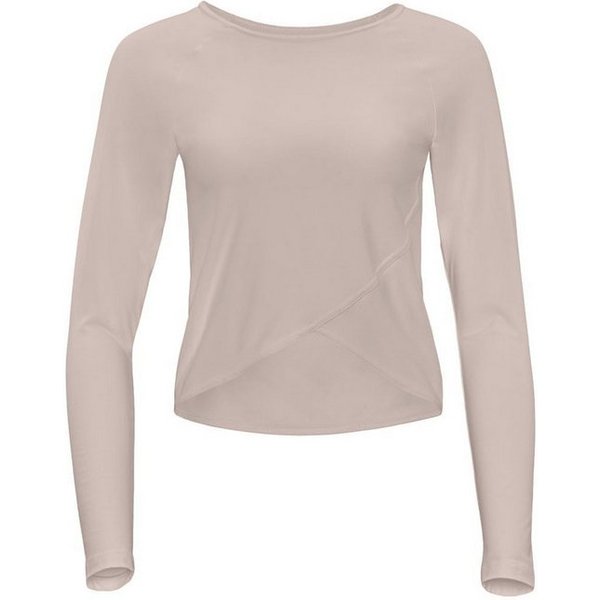 Winshape Langarmshirt Cropped Functional Light and Soft Overlap-Applikation