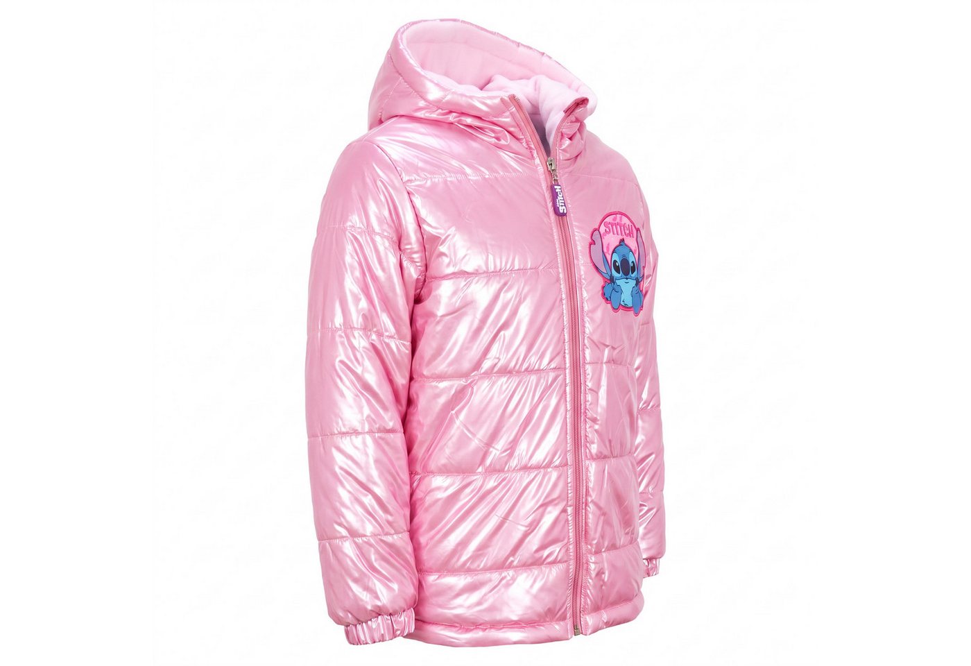 Disney Winterjacke Disney Stitch Kinder Mädchen Winterjacke Mädchen Jacke mit Kapuze Gr. 98 bis 140 – Bild 2 von 5